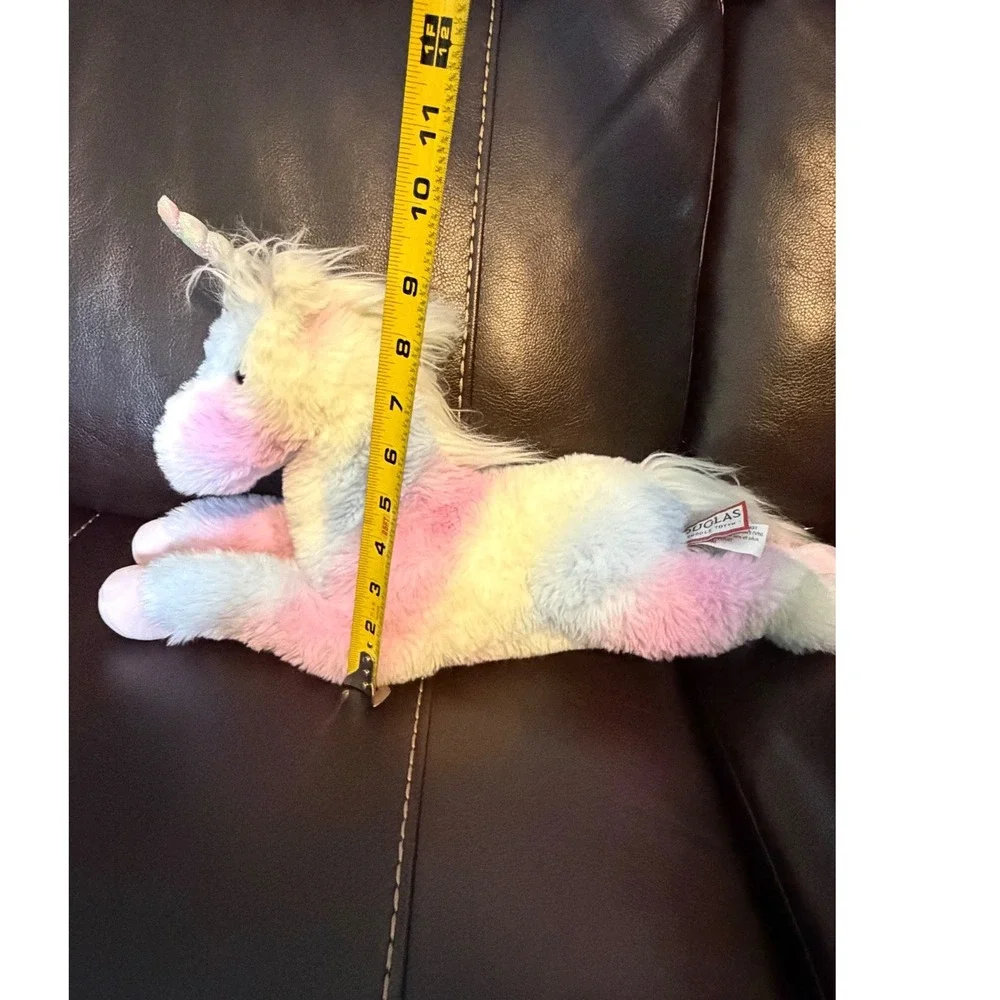 Douglas Cuddle Toy Pastel Rainbow Unicorn Anita  Plush 16 Inch Stuffed Animal